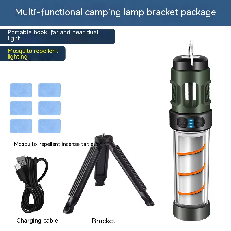 Outdoor Lighting Wireless - Multi-function Camping Mosquito Lamp Rechargeable Portable