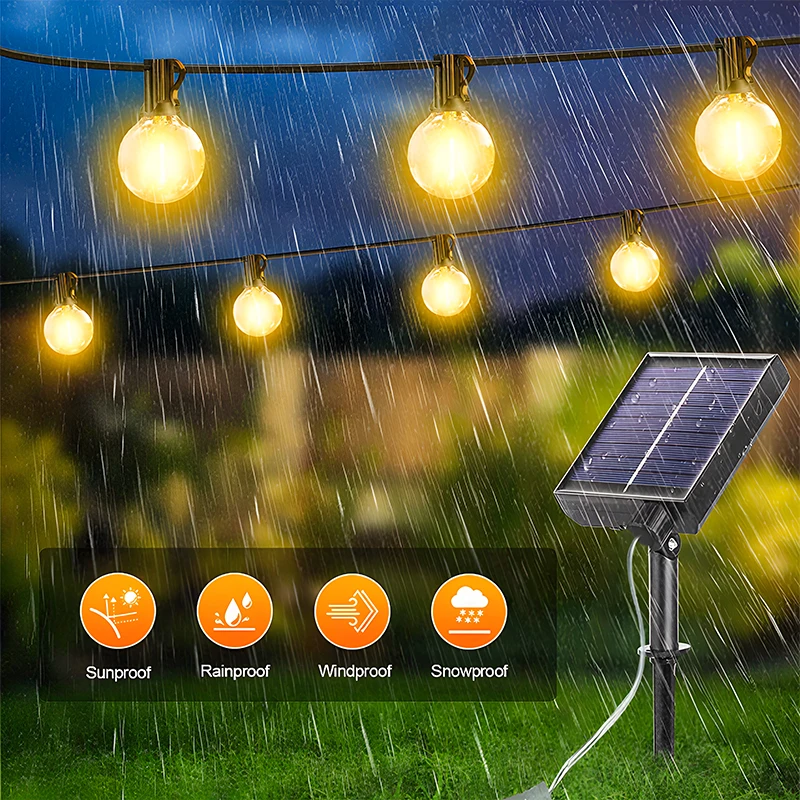 G40 Led Solar Globe Led String - String Light Bistro review and price