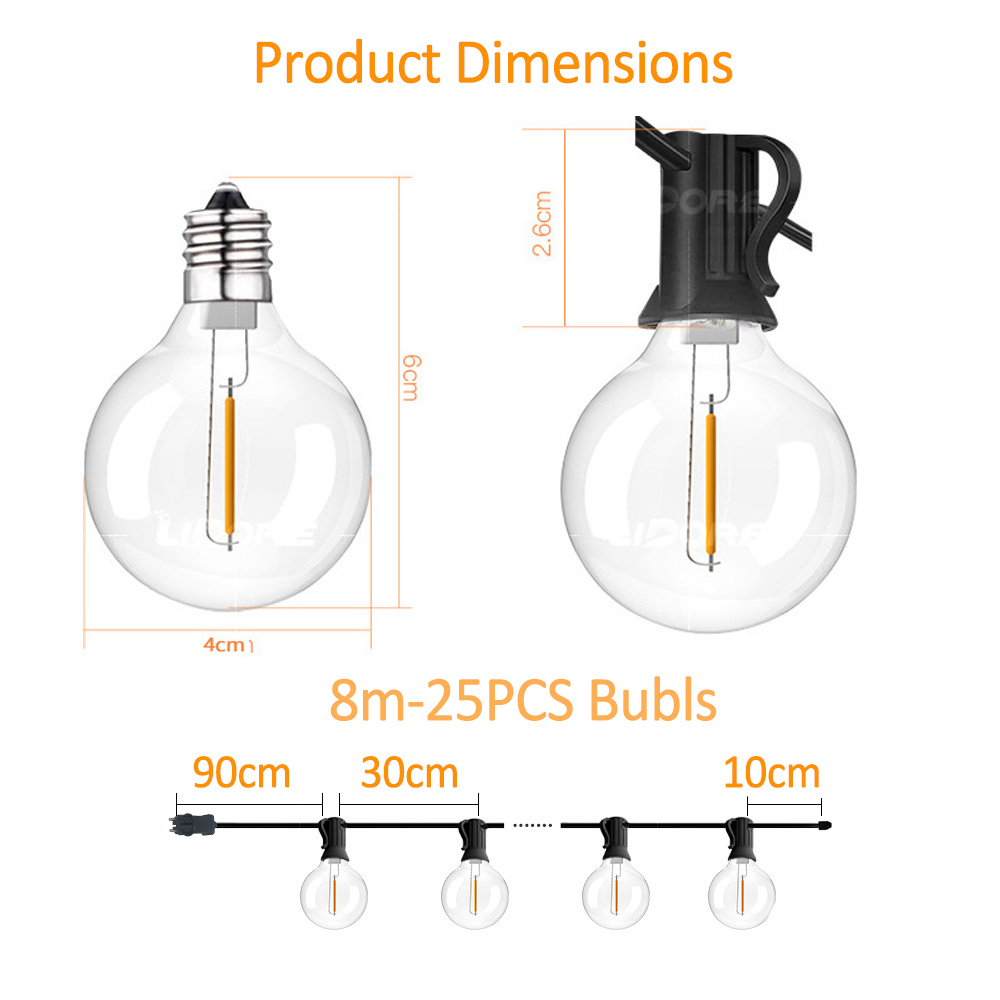 Outdoor G40 Patio String Light - String Light Bistro review and price
