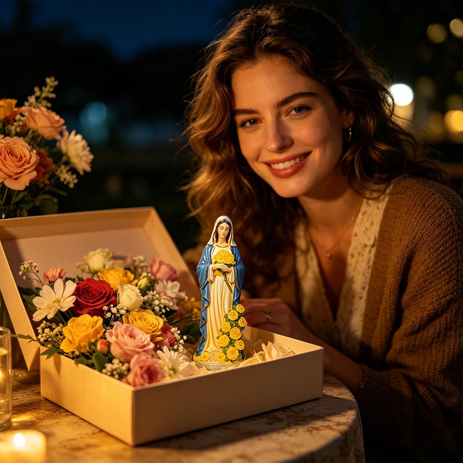 Virgin Mary Solar Statue Garde - Outdoor Lighting House review and price