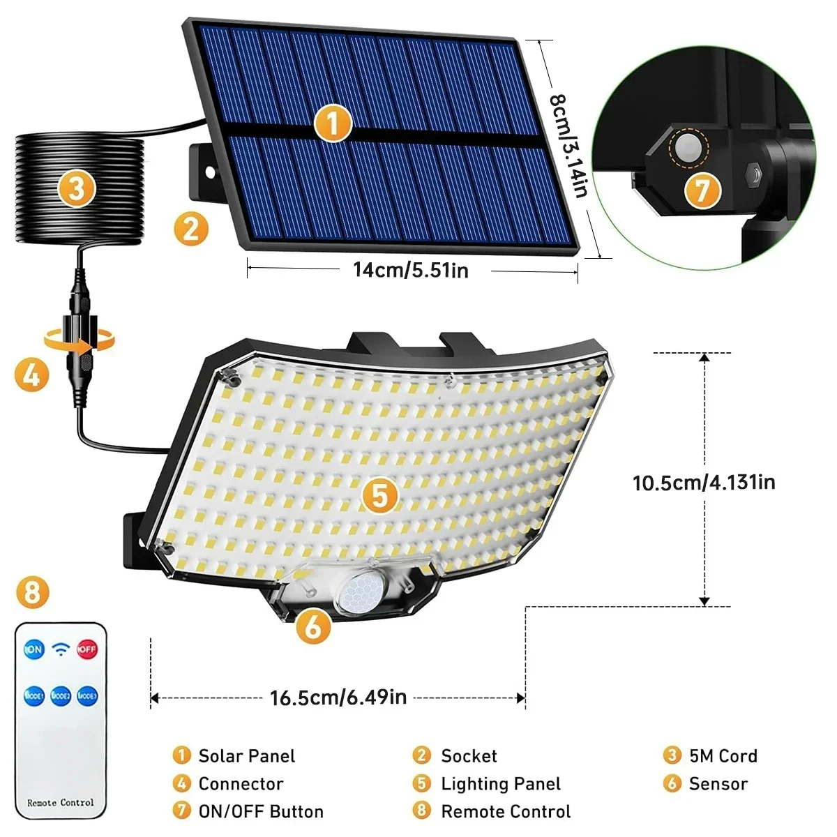 234LED Solar Outdoor Lights Mo - Outdoor Lighting With Motion Sensor review and price