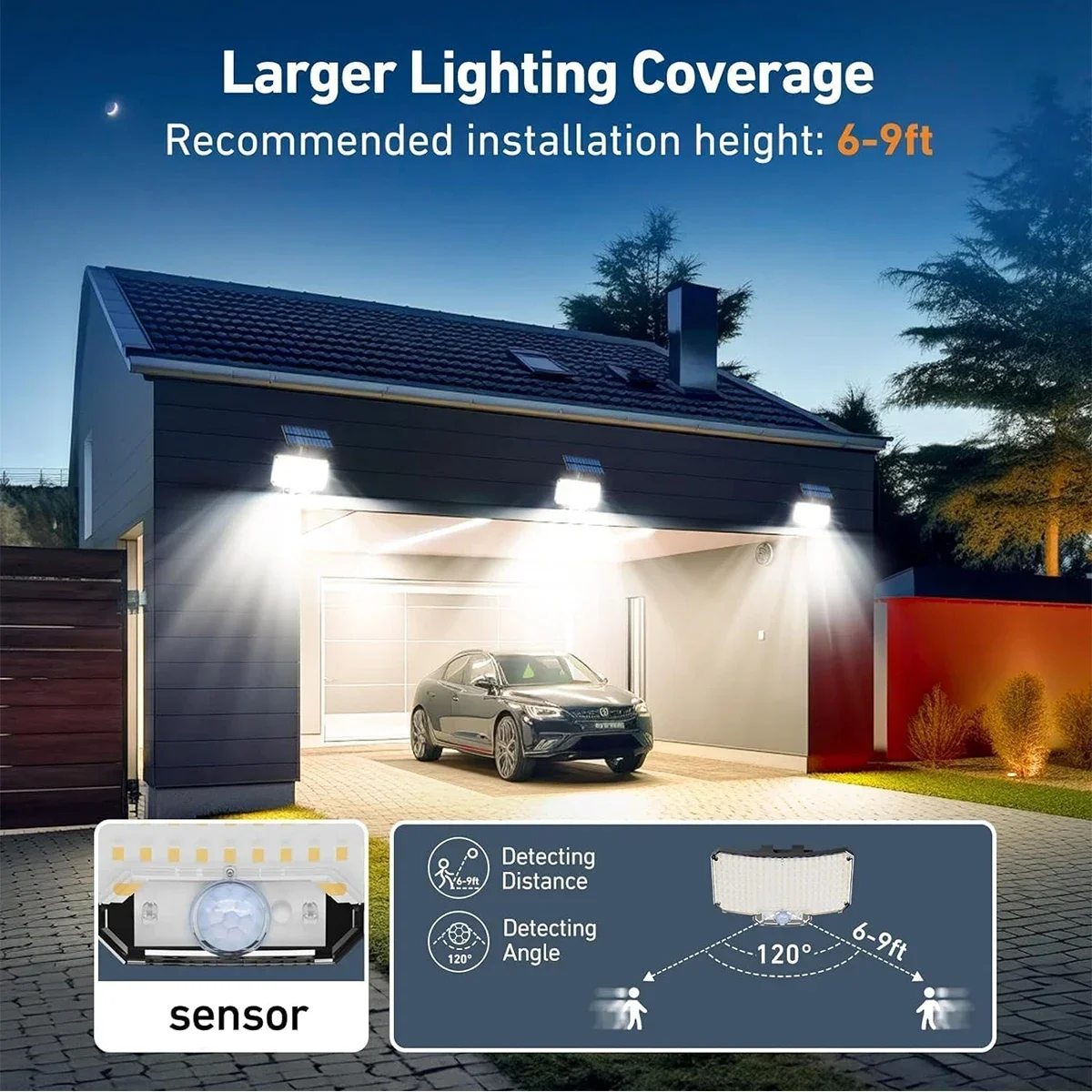 234LED Solar Outdoor Lights Mo - Outdoor Lighting With Motion Sensor review and price
