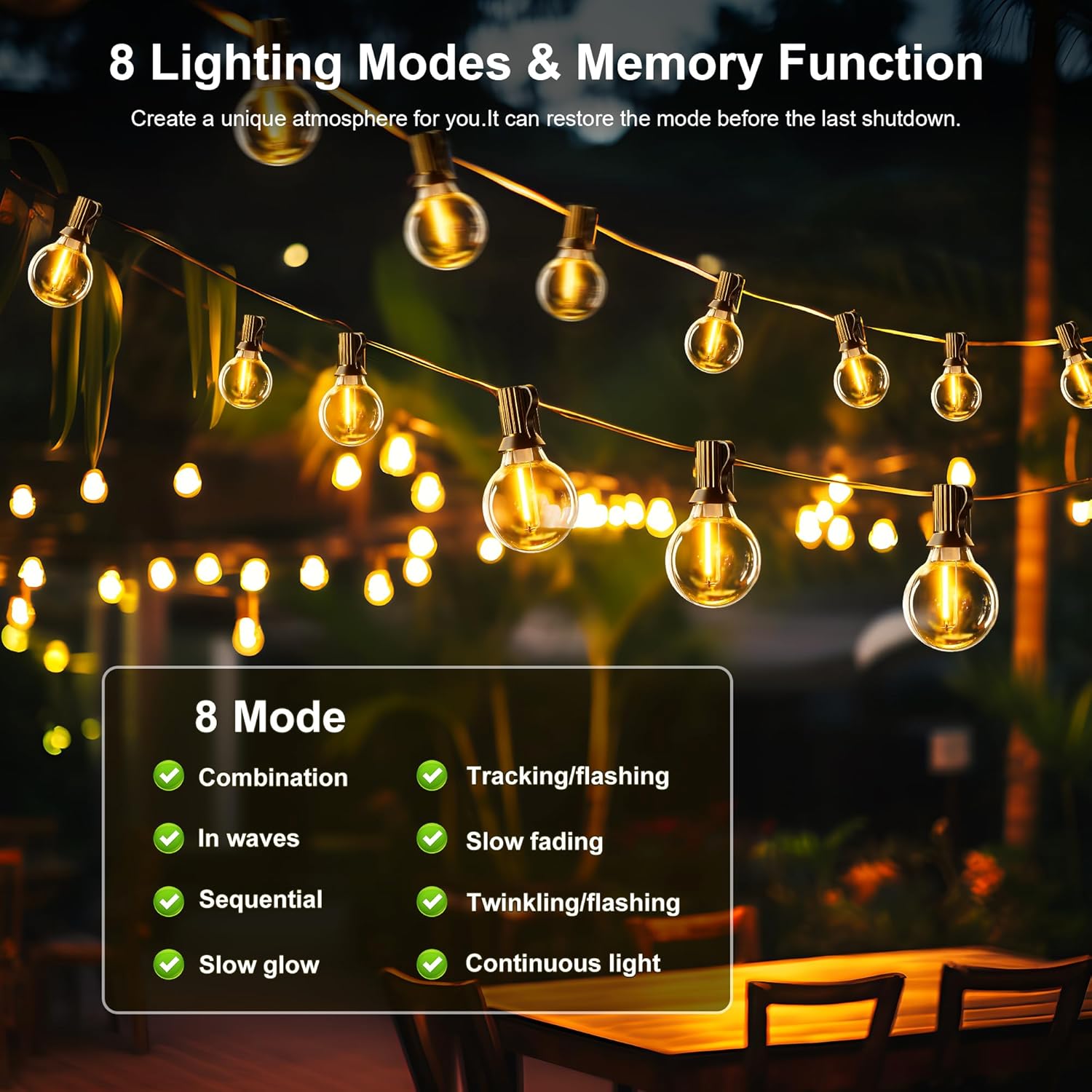 Solar String Lights Outdoor G4 - String Light Bistro review and price