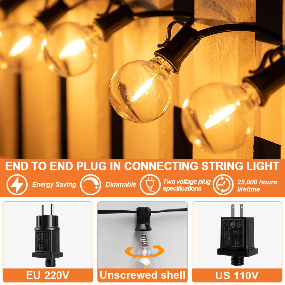 G40 LED String Light E12 DC24V - String Light Bistro review and price