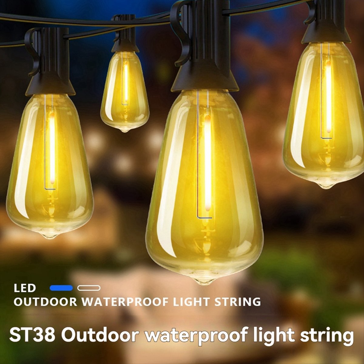 Top ST38 LED Light String Pati - String Light Bistro review and price