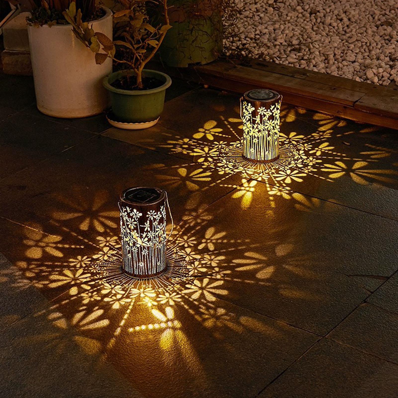 Solar Lanterns Colorful Metal  - Outdoor Lighting And Landscape review and price