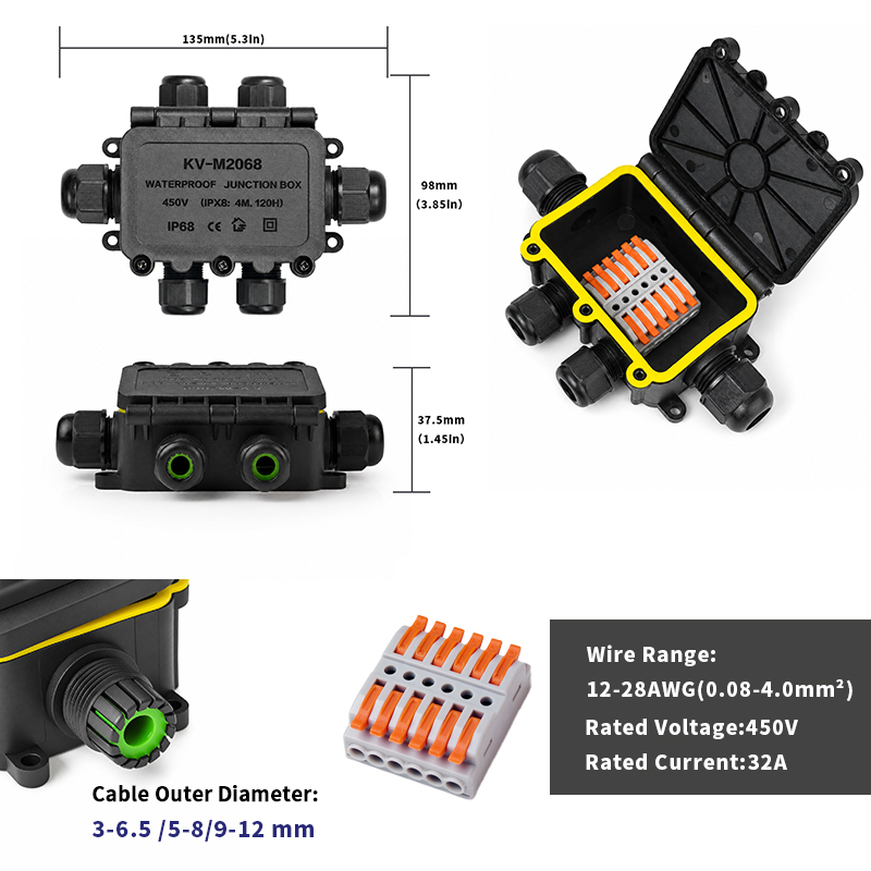 IP68 Waterproof Junction Box 2 - Outdoor Lighting Junction review and price