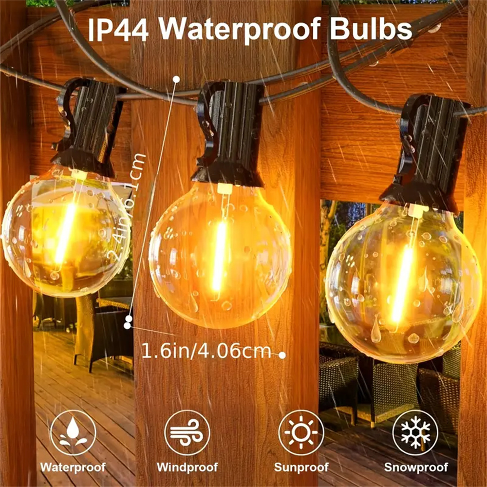 Outdoor String Lights, G40 Glo - String Light Bistro review and price