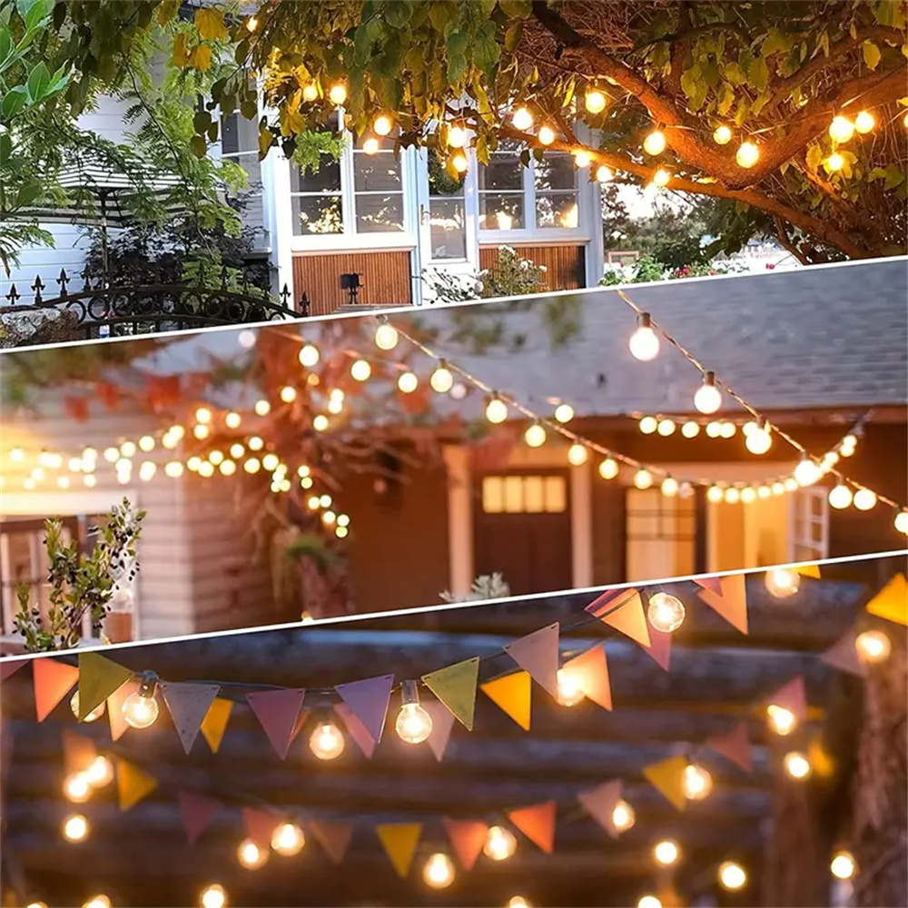 Outdoor String Lights, G40 Glo - String Light Bistro review and price