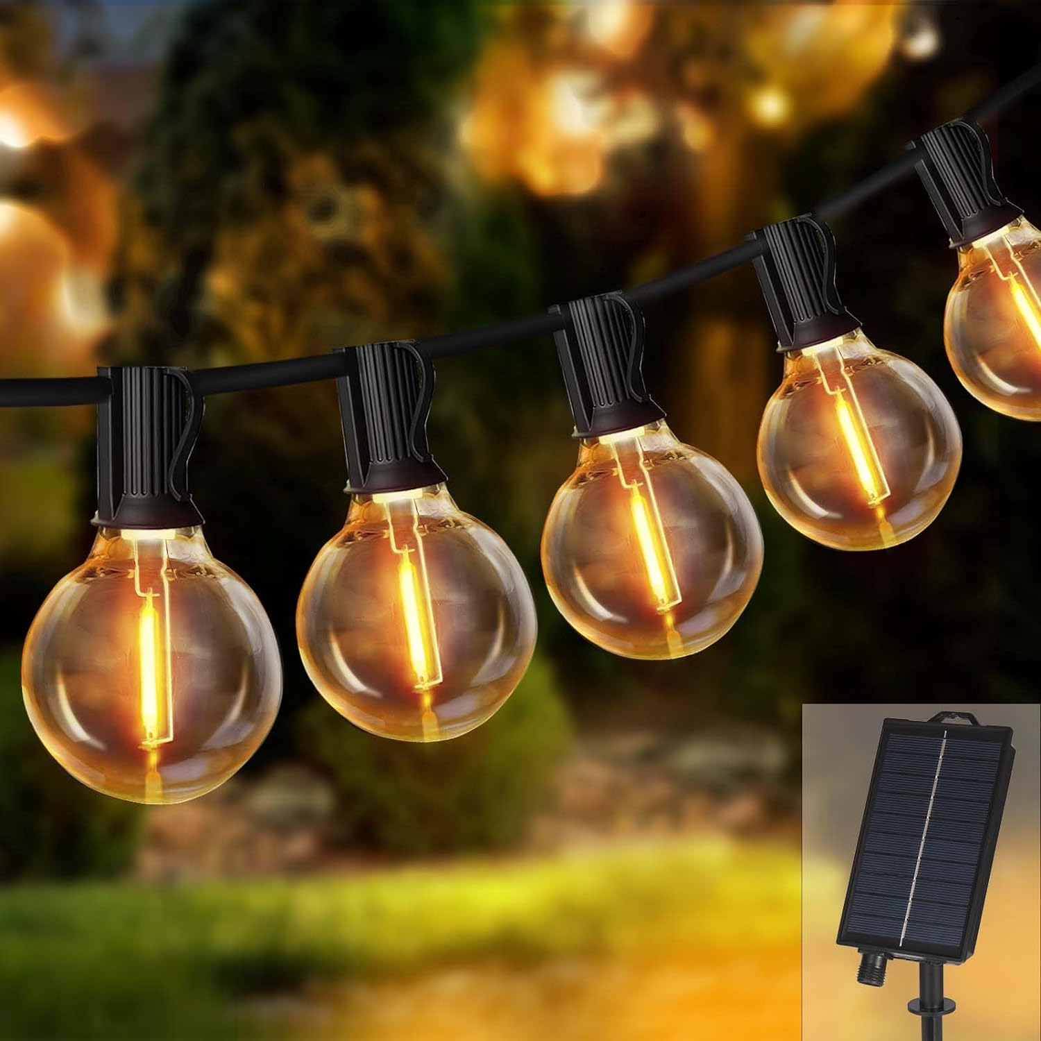 Solar String Lights Outdoor G4 - String Light Bistro review and price